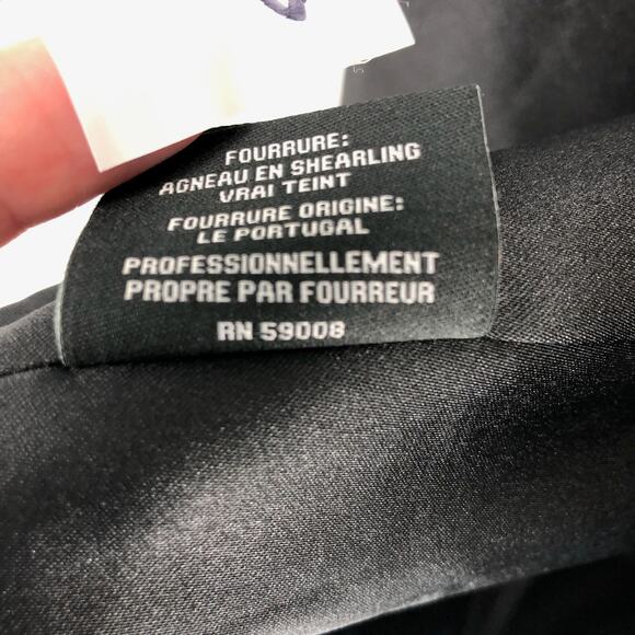 Sofia Cashmere Women Long Full Length Coat 6 Black Fur Collar Wool Cashmere NWOT - Picture 13 of 13